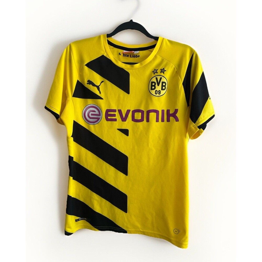 Vintage soccer PUMA Men's Borussia Dortmund 2014-2015 Home Jersey Size Small